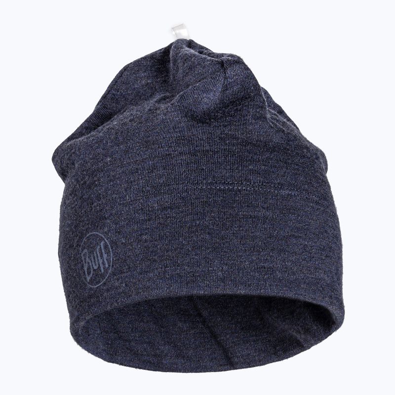Czapka zimowa BUFF Midweight Merino Wool night blue 2