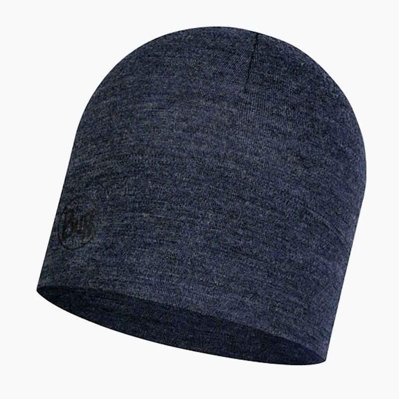 Czapka zimowa BUFF Midweight Merino Wool night blue 4