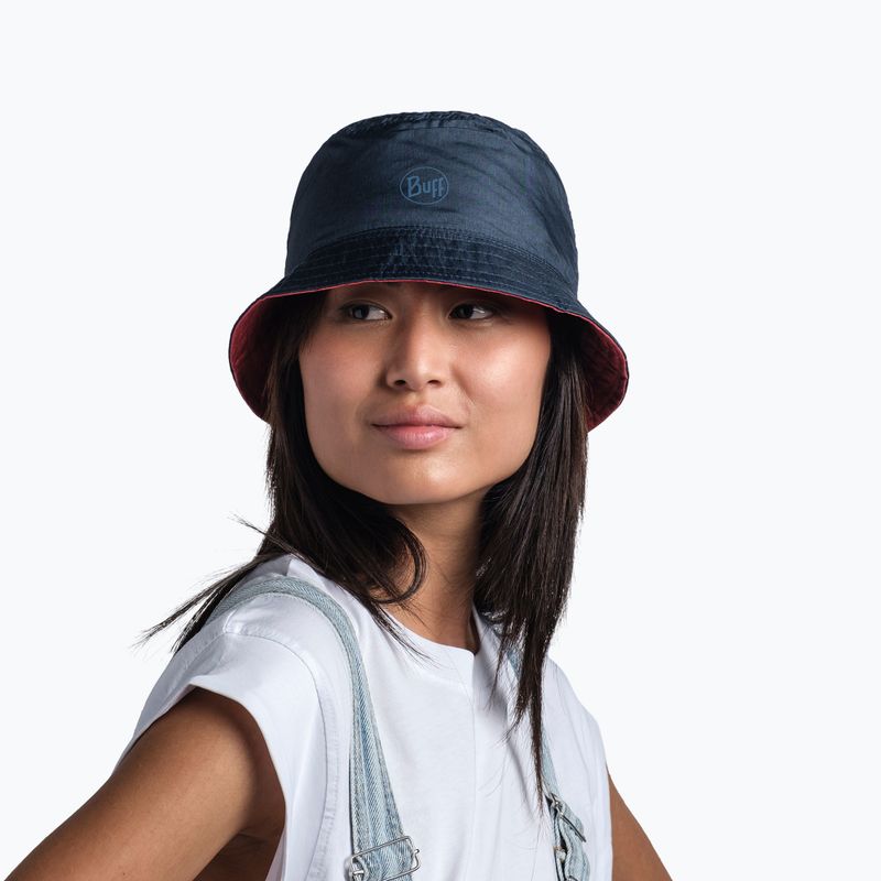 Kapelusz BUFF Travel Bucket collage red 4