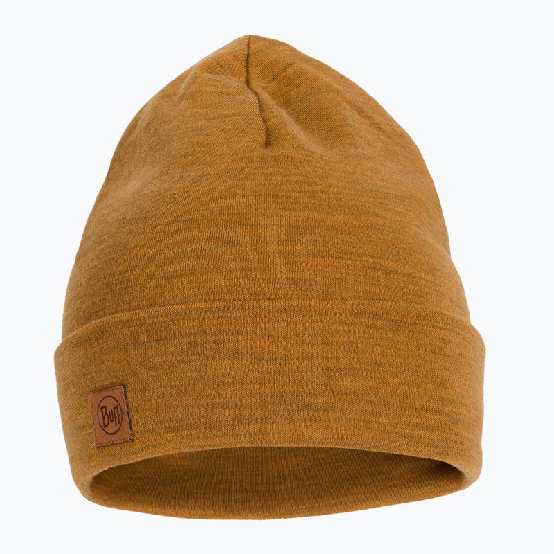 Czapka zimowa BUFF Heavyweight Merino Wool solid mustard 2