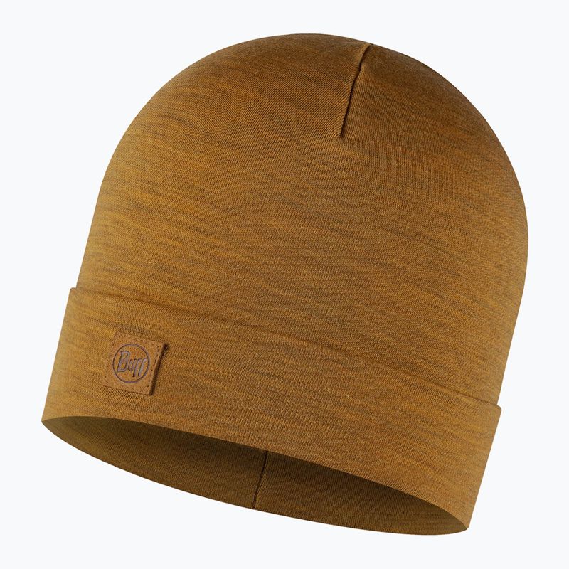 Czapka zimowa BUFF Heavyweight Merino Wool solid mustard 4