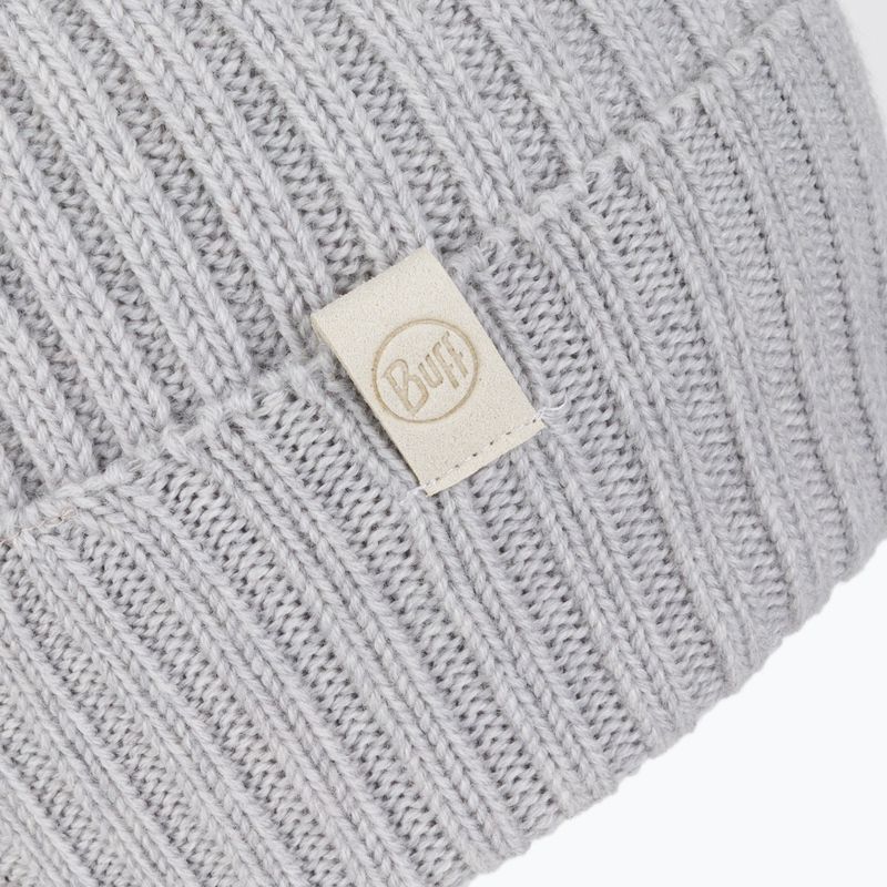 Czapka zimowa BUFF Knitted Norval light grey 3