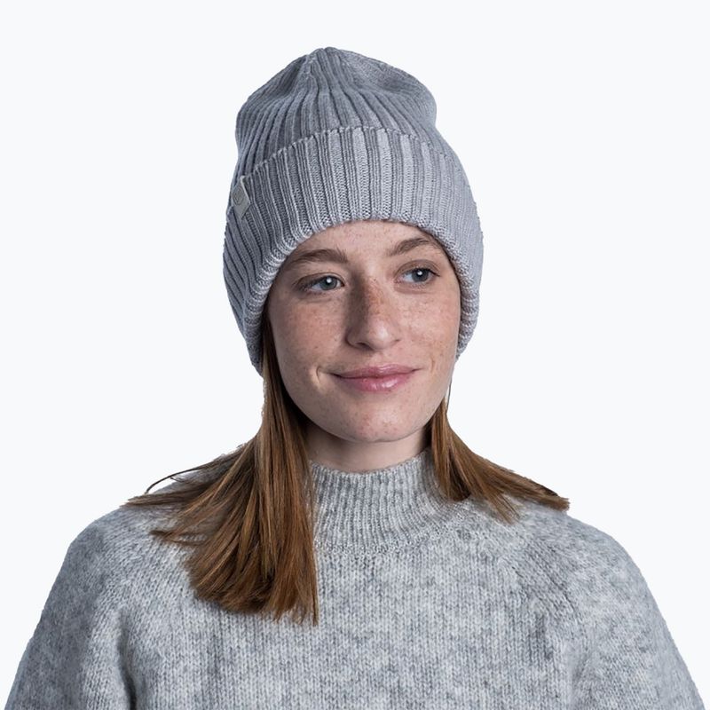 Czapka zimowa BUFF Knitted Norval light grey 5