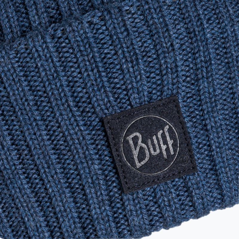 Czapka zimowa BUFF Merino Wool Ervin denim 3