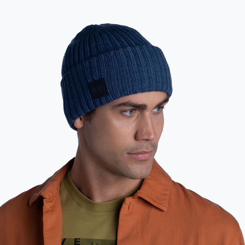 Czapka zimowa BUFF Merino Wool Ervin denim 5
