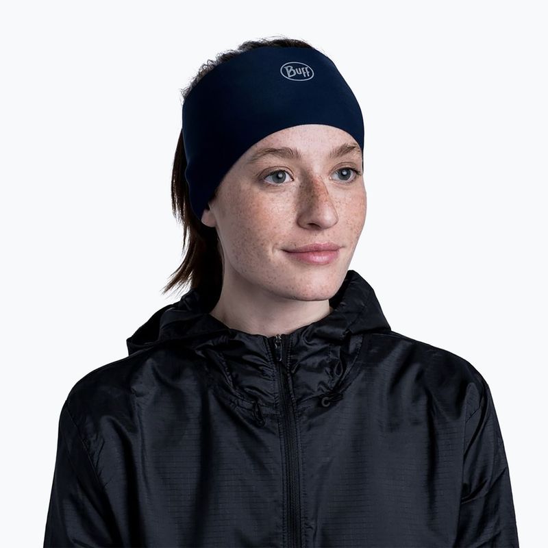 Opaska na głowę BUFF Tech Fleece solid blue 5