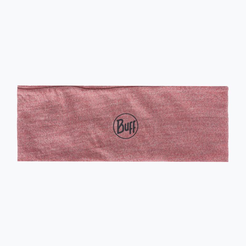 Opaska na głowę BUFF Midweight Merino Wool rosewood melange 2