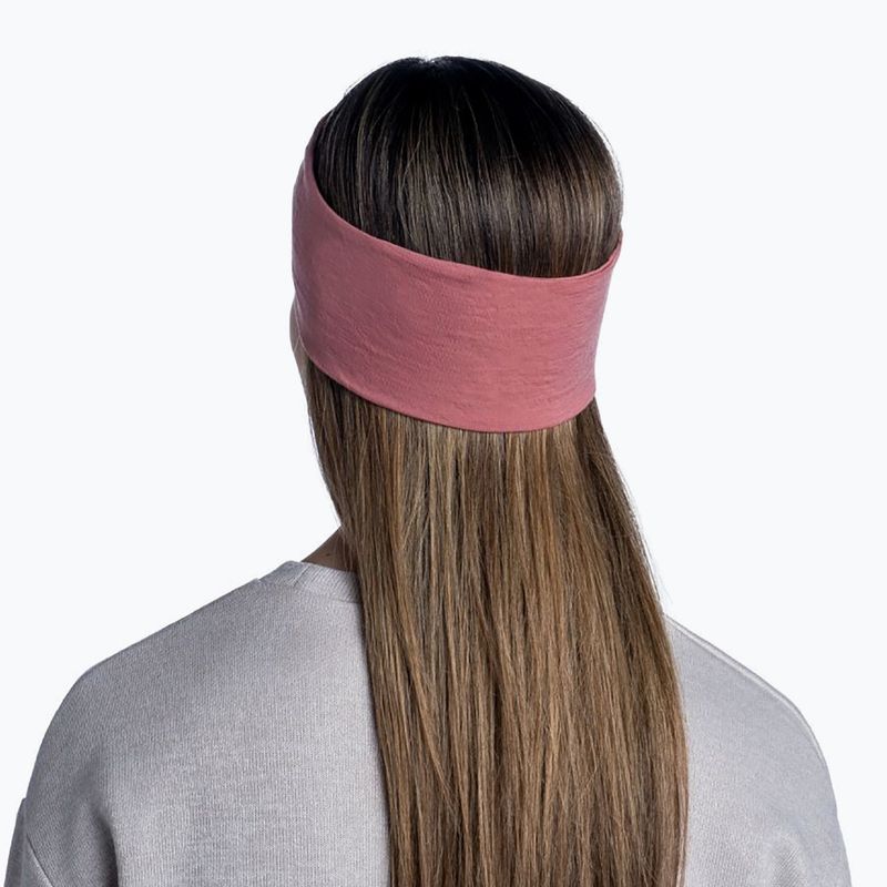 Opaska na głowę BUFF Midweight Merino Wool rosewood melange 7