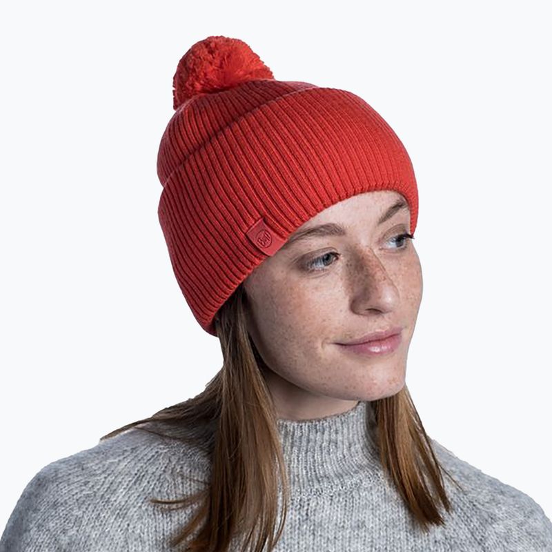 Czapka zimowa BUFF Merino Knitted Tim fire 5