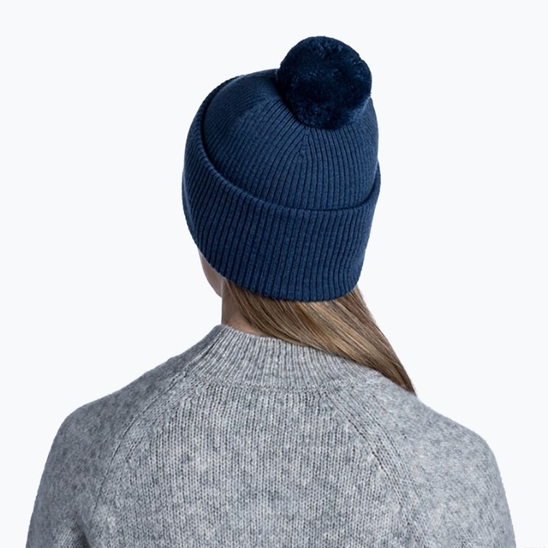 Czapka zimowa BUFF Merino Knitted Tim denim 8