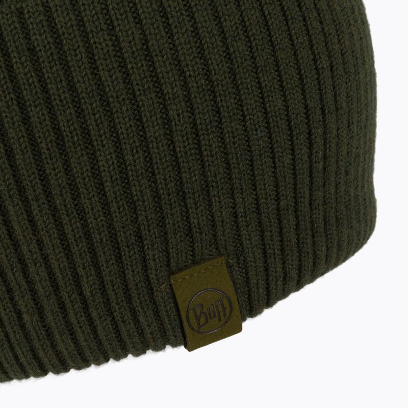 Czapka zimowa BUFF Merino Knitted Tim forest 4