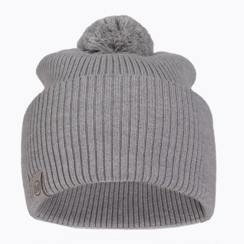 Czapka zimowa BUFF Merino Knitted Tim light grey 2