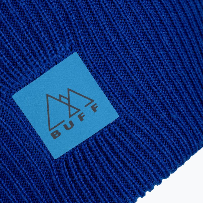 Czapka zimowa BUFF Crossknit solid azure blue 3