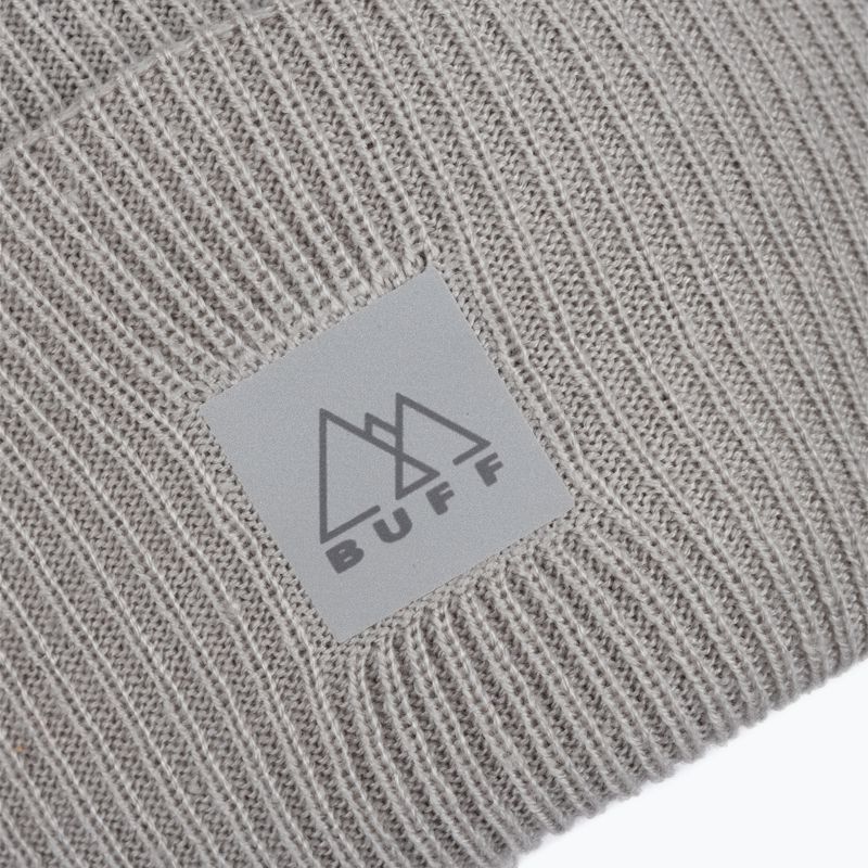 Czapka zimowa BUFF Crossknit solid light grey 3