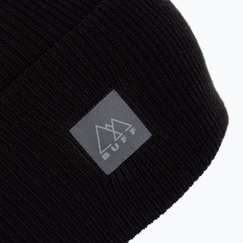 Czapka zimowa BUFF Crossknit solid black 3
