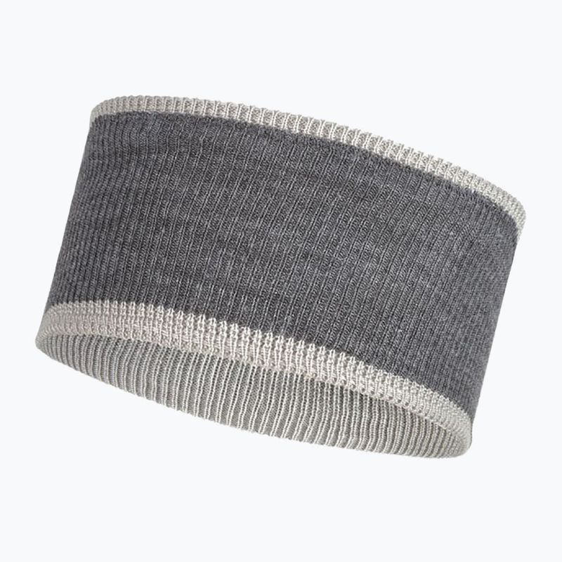 Opaska na głowę BUFF Crossknit solid light grey 5