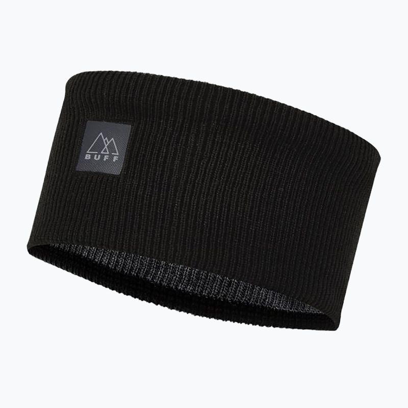 Opaska na głowę BUFF Crossknit solid black 4