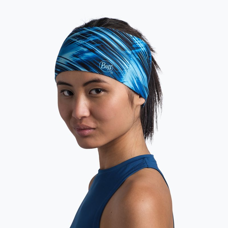Opaska na głowę BUFF Coolnet UV Wide Edur blue 3