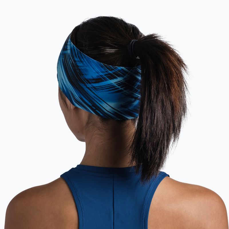 Opaska na głowę BUFF Coolnet UV Wide Edur blue 4