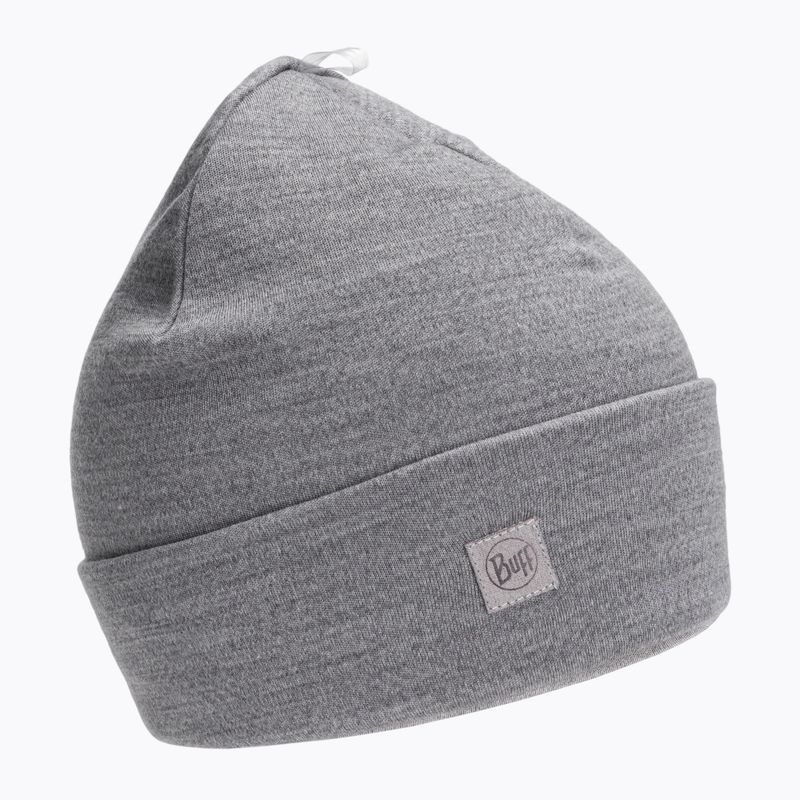 Czapka zimowa BUFF Heavyweight Merino Wool solid light grey