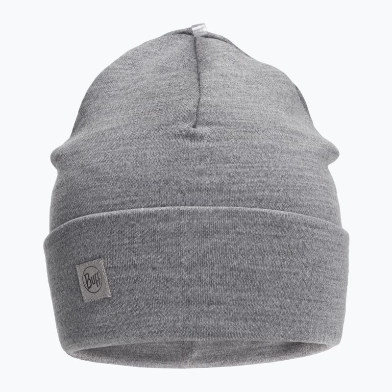 Czapka zimowa BUFF Heavyweight Merino Wool solid light grey 2