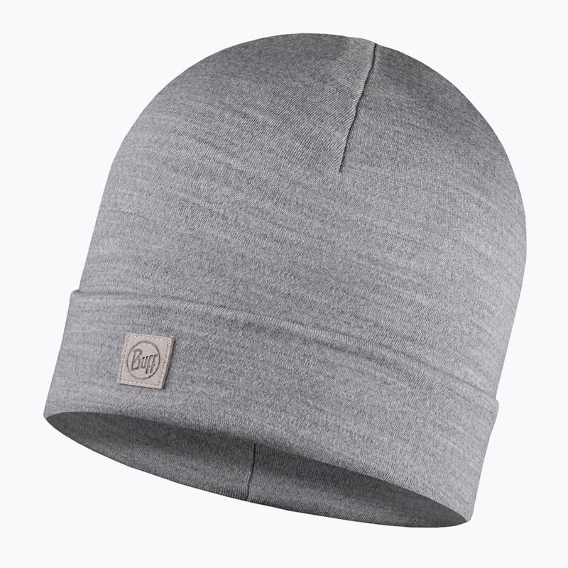 Czapka zimowa BUFF Heavyweight Merino Wool solid light grey 4