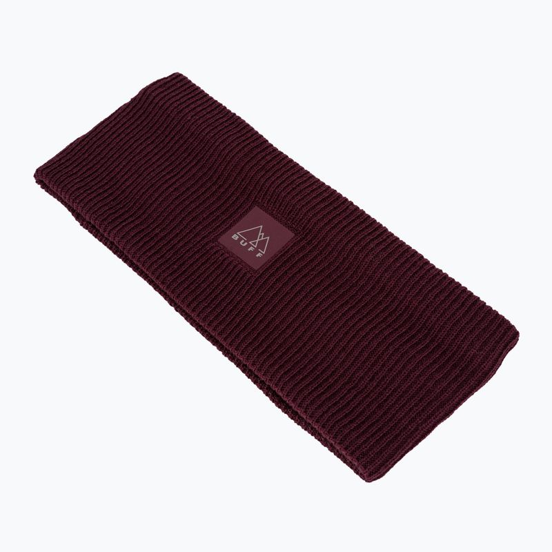 Opaska na głowę BUFF Crossknit solid mahogany solid magohany