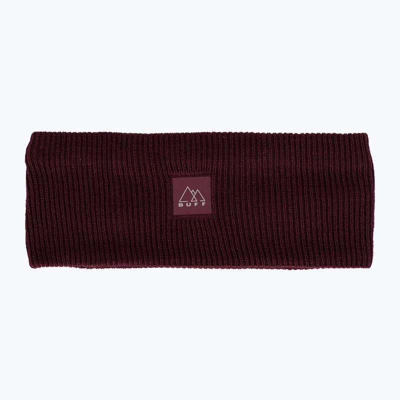 Opaska na głowę BUFF Crossknit solid mahogany solid magohany 2