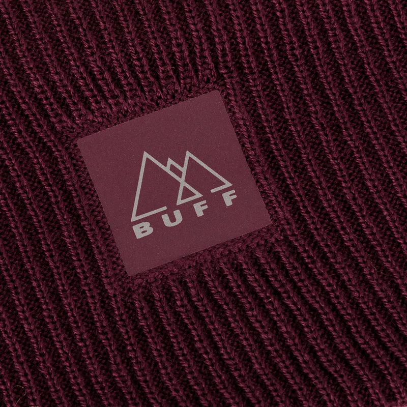 Opaska na głowę BUFF Crossknit solid mahogany solid magohany 3