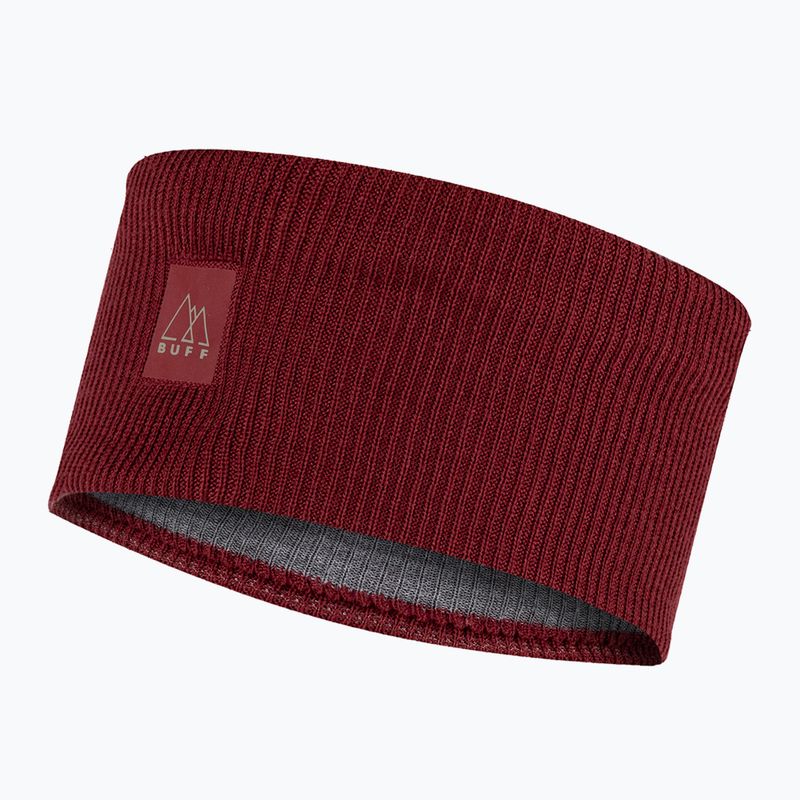 Opaska na głowę BUFF Crossknit solid mahogany solid magohany 4
