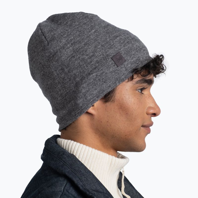 Czapka zimowa BUFF Merino Fleece grey 3