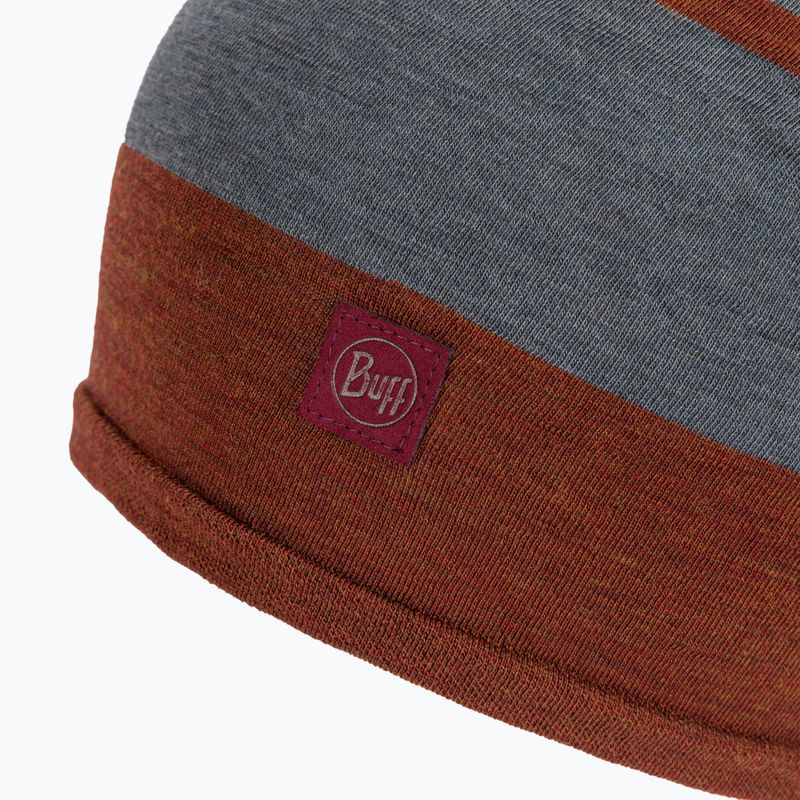 Czapka zimowa BUFF Merino Move mahogany 3