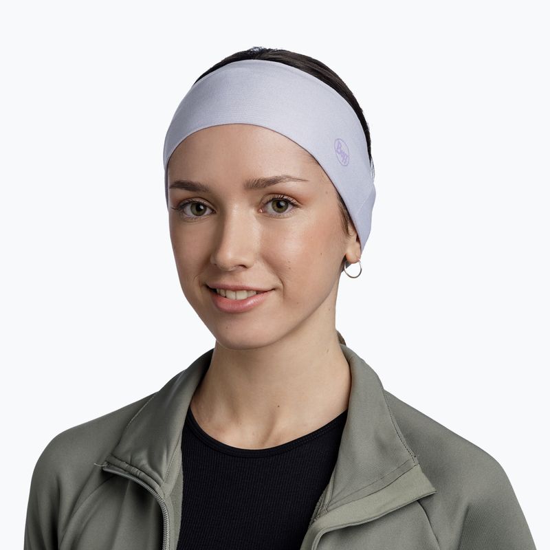 Opaska na głowę BUFF Coolnet UV Wide Solid lilac 2