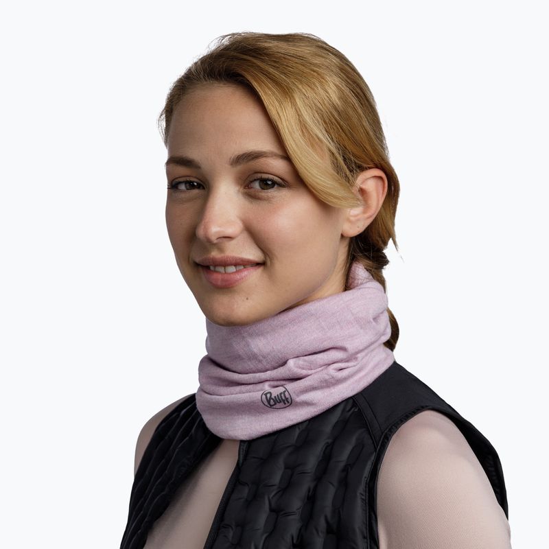 Chusta wielofunkcyjna BUFF Midweight Merino Wool melange lilac sand 3