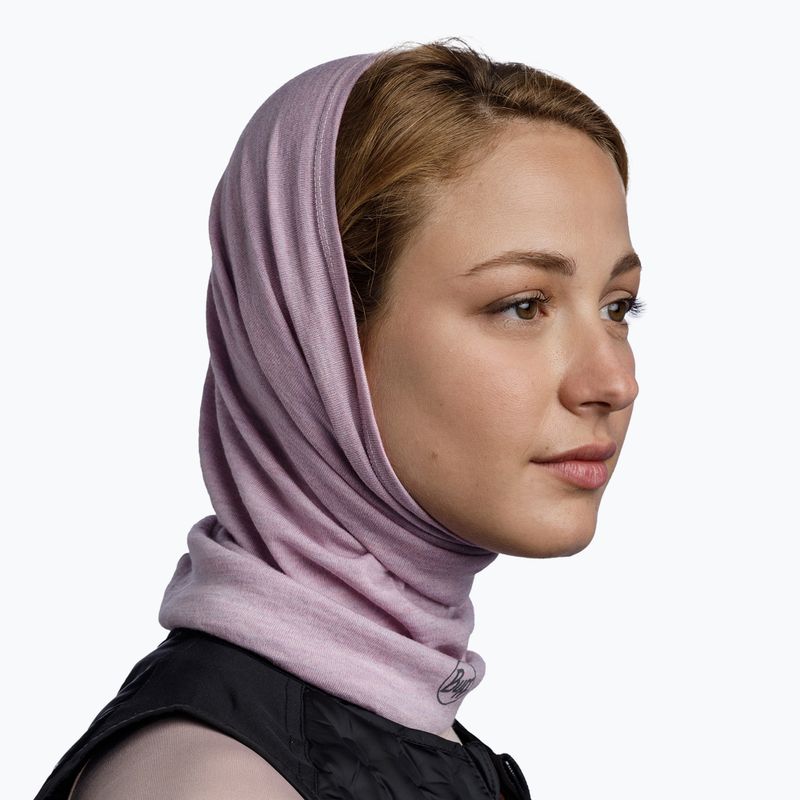 Chusta wielofunkcyjna BUFF Midweight Merino Wool melange lilac sand 4