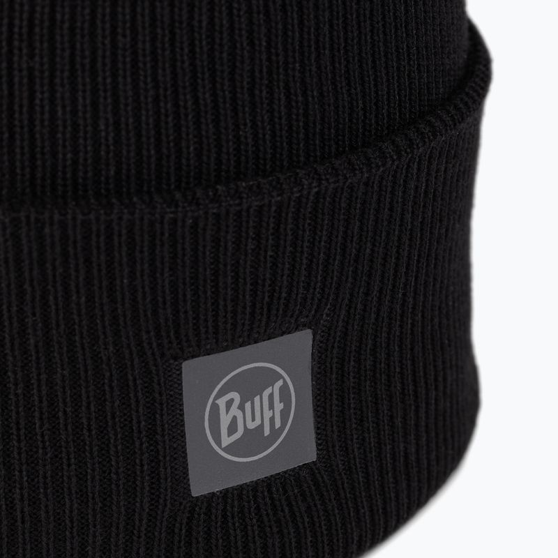 Czapka zimowa BUFF Crossknit solid black 2