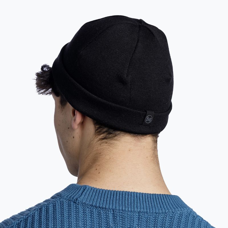 Czapka zimowa BUFF Knitted Elro black 4