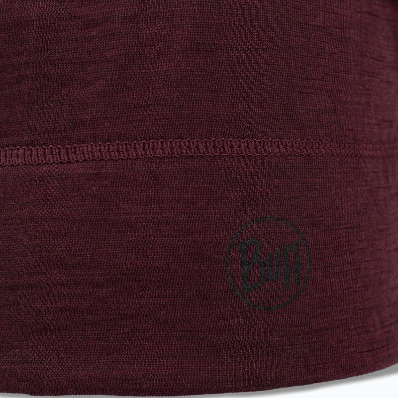 Czapka zimowa Buff Merino Lightweight garnet 2