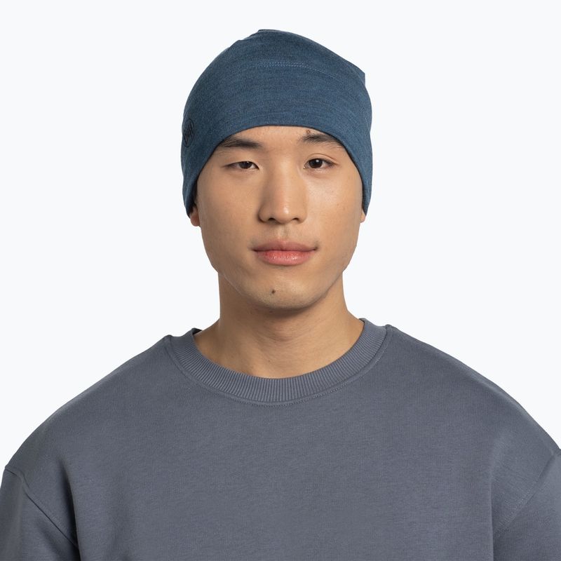 Czapka zimowa BUFF Midweight Merino Wool melange tempest 3