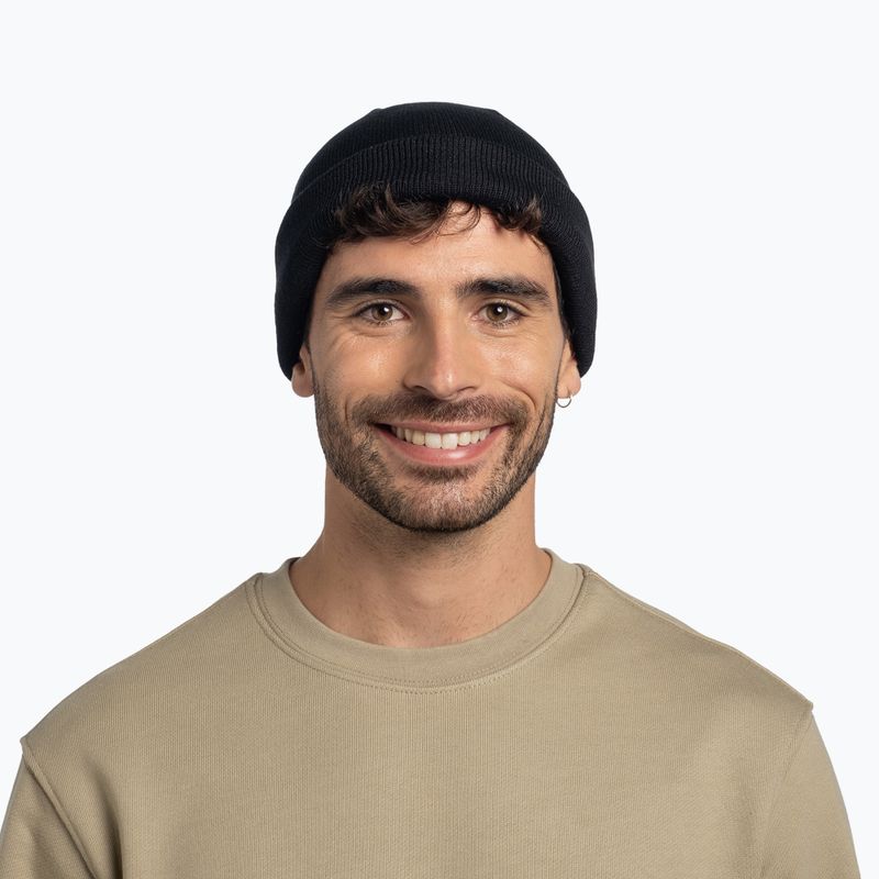 Czapka zimowa BUFF Knitted Lilon fisherman black 4