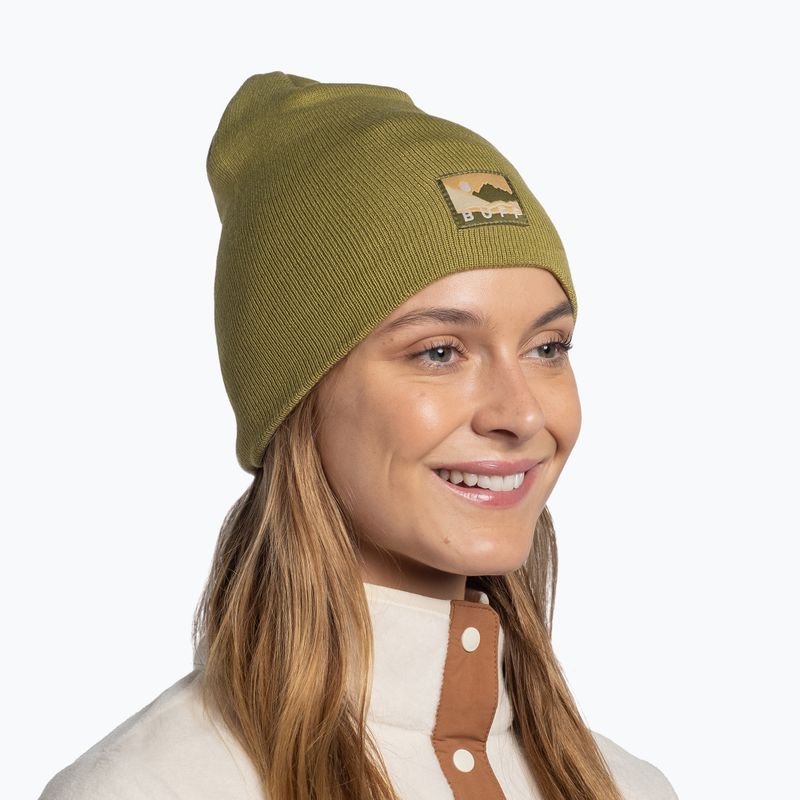 Czapka zimowa BUFF Knitted Lilon long moss 3