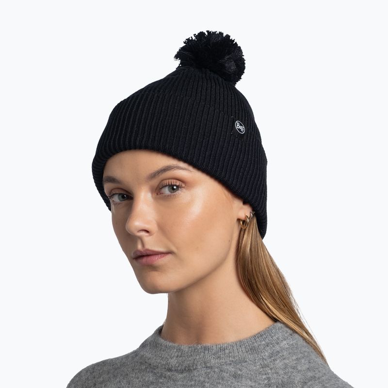 Czapka zimowa BUFF Knitted Renvi black 4