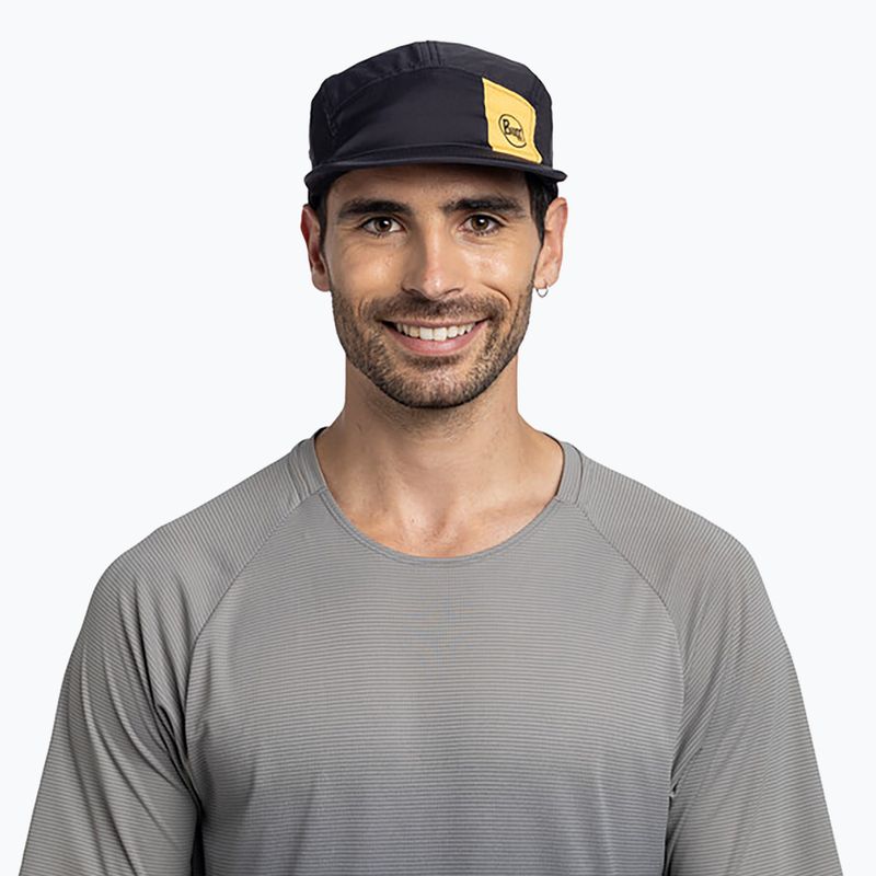 Czapka z daszkiem BUFF 5 Panel Go logo black 4