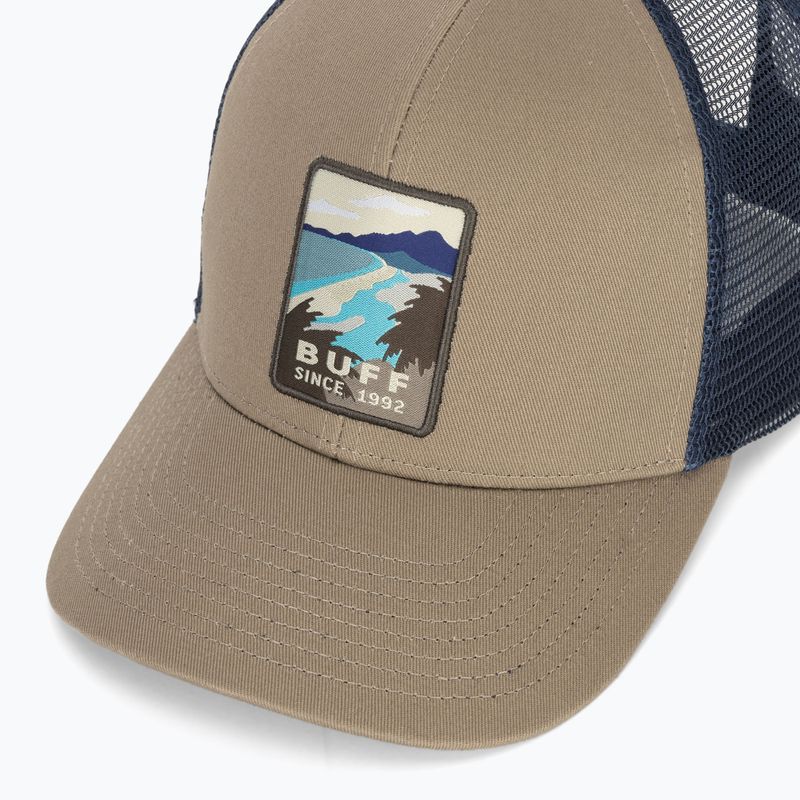 Czapka z daszkiem BUFF Explore Trucker soor tundra khaki 3