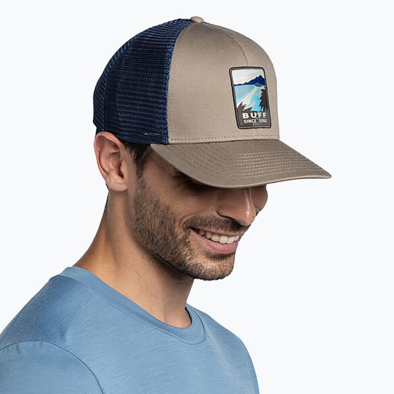 Czapka z daszkiem BUFF Explore Trucker soor tundra khaki 7