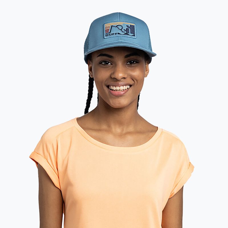 Czapka z daszkiem BUFF Explore Trucker nidus blue 4