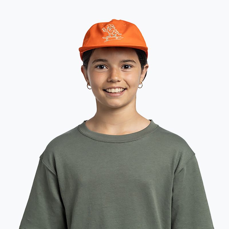 Czapka z daszkiem dziecięca BUFF Snapback Solid poppy 5