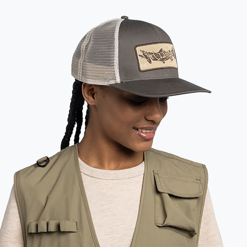 Czapka z daszkiem BUFF Explore Trucker lake river khaki 3