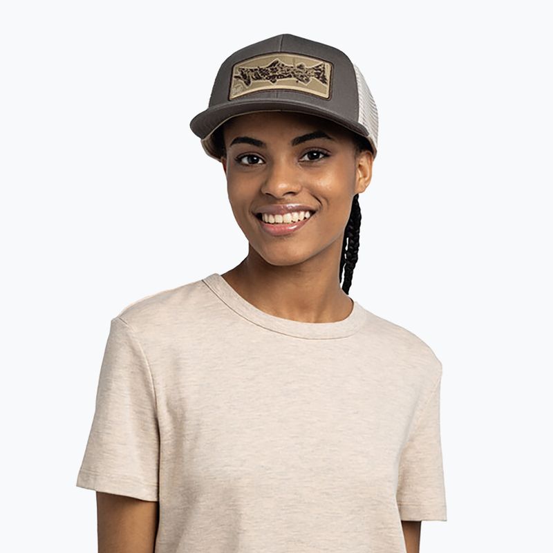 Czapka z daszkiem BUFF Explore Trucker Lake river khaki 4