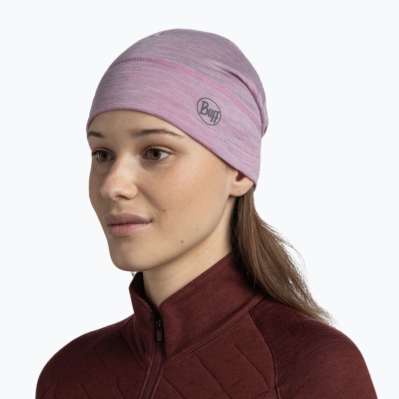 Czapka zimowa BUFF Lightweight Merino Wool solid pansy 4